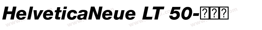 HelveticaNeue LT 50字体转换